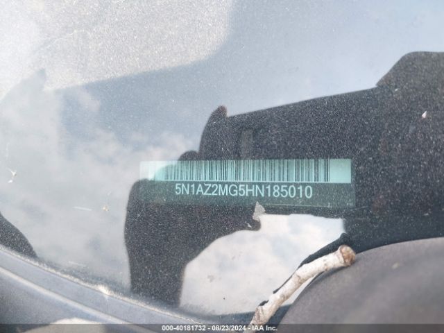 5N1AZ2MG5HN185010 Nissan MURANO SL