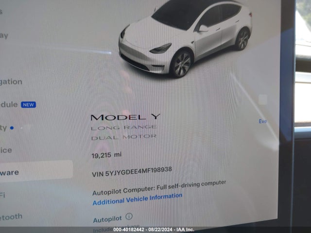 2021 TESLA MODEL Y 5YJYGDEE4MF198938 Photo 6