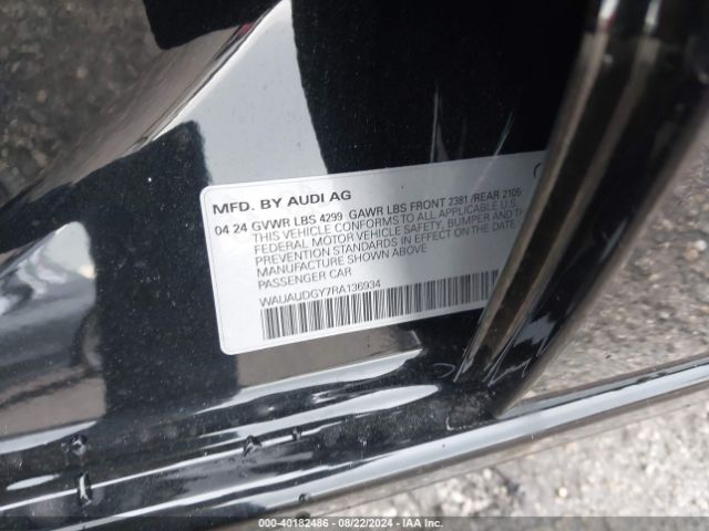 WAUAUDGY7RA136934 Audi A3 Premium 40 Tfsi Front-wheel Drive S Tronic