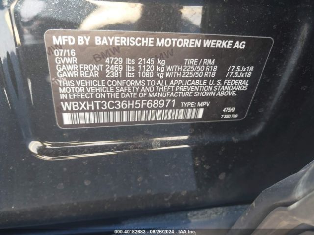 WBXHT3C36H5F68971 BMW X1 Xdrive28i
