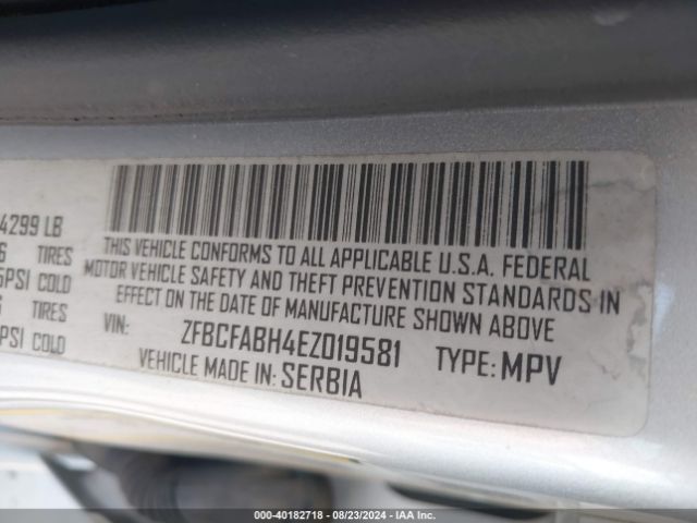 ZFBCFABH4EZ019581 Fiat 500l Easy