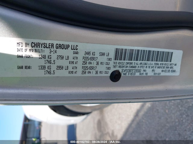 Dodge Journey Sxt 2014 3C4PDCBB7ET235363 Image 9