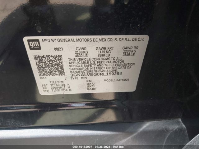 3GKALVEG0RL159264 GMC Terrain Awd Slt