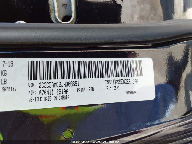 2C3CCAAG2JH308651 Chrysler 300 Touring