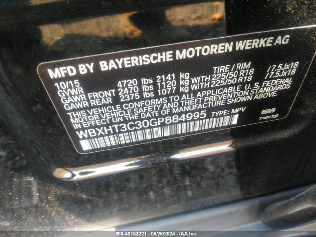 BMW X1 Xdrive28i 2016 WBXHT3C30GP884995 Image 9