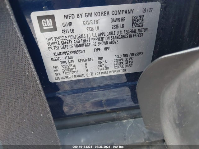 KL4MMBS28PB050363 Buick Encore Gx Preferred Fwd