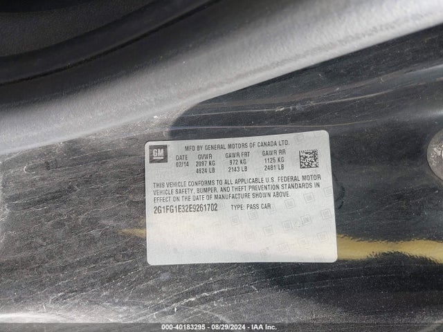 Chevrolet Camaro 2lt 2014 2G1FG1E32E9261702 Image 9