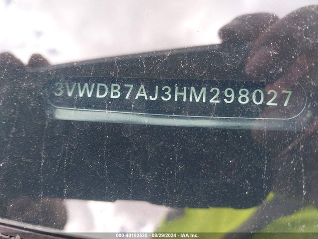 3VWDB7AJ3HM298027 Volkswagen Jetta 1.4t Se