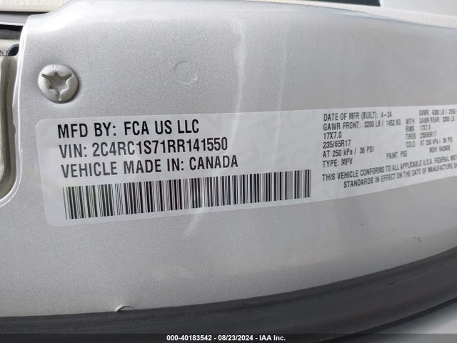 2C4RC1S71RR141550 Chrysler Pacifica Hybrid Select