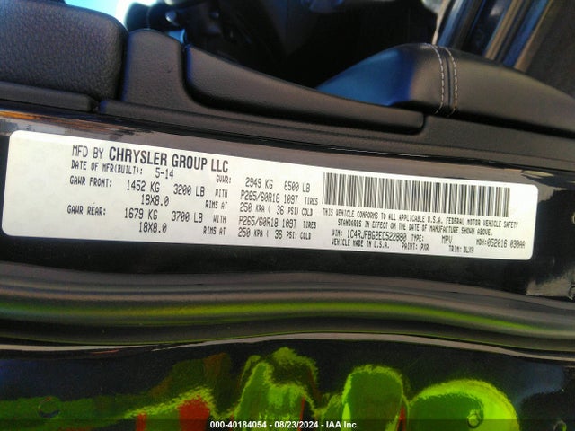 Jeep Grand Cherokee Limited 2014 1C4RJFBG2EC522880 Image 9