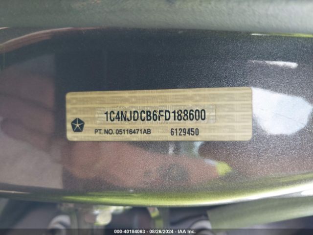 1C4NJDCB6FD188600 Jeep Compass Limited