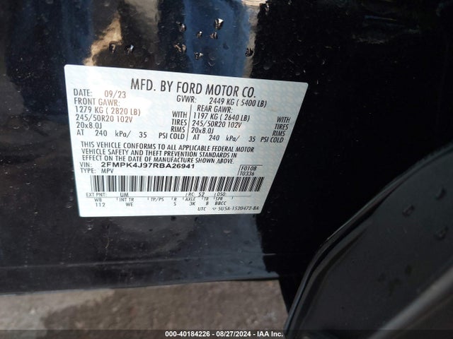 Ford Edge St-line 2024 2FMPK4J97RBA26941 Image 9