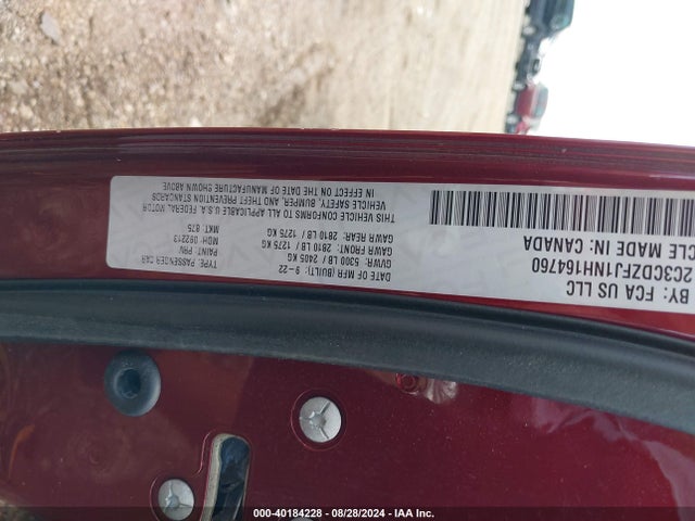 2C3CDZFJ1NH164760 Dodge Challenger R/t Scat Pack