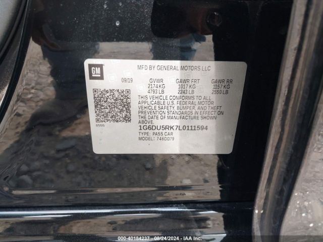 1G6DU5RK7L0111594 Cadillac Ct5 Sport