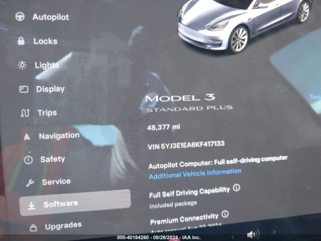 5YJ3E1EA6KF417133 Tesla Model 3 Long Range/mid Range/standard Range/standard Range Plus