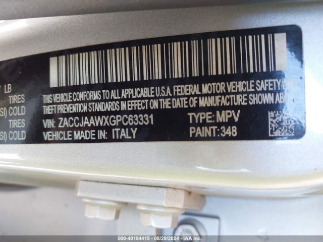 ZACCJAAWXGPC63331 Jeep Renegade Sport