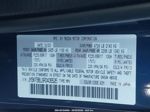 JM3KFBBL8R0406526 Mazda Cx-5 2.5 S Select