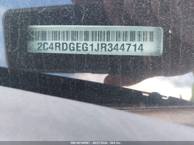 2C4RDGEG1JR344714 Dodge Grand Caravan Gt