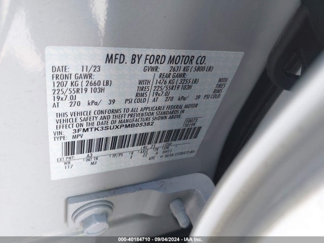 Ford Mustang Mach-e Premium 2023 3FMTK3SUXPMB05382 Image 9