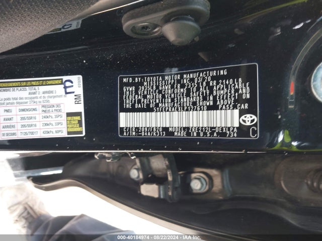 Toyota COROLLA LE 2020 5YFEPRAEXLP127610 Image 9