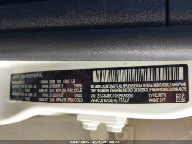 ZACNJBC10KPK39335 Jeep Renegade Trailhawk 4x4