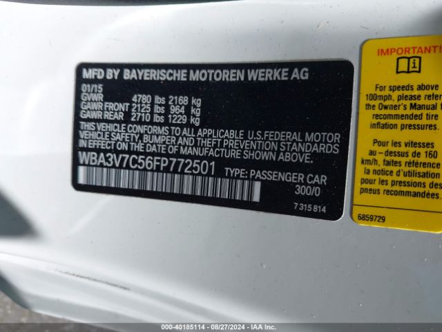WBA3V7C56FP772501 BMW 428i