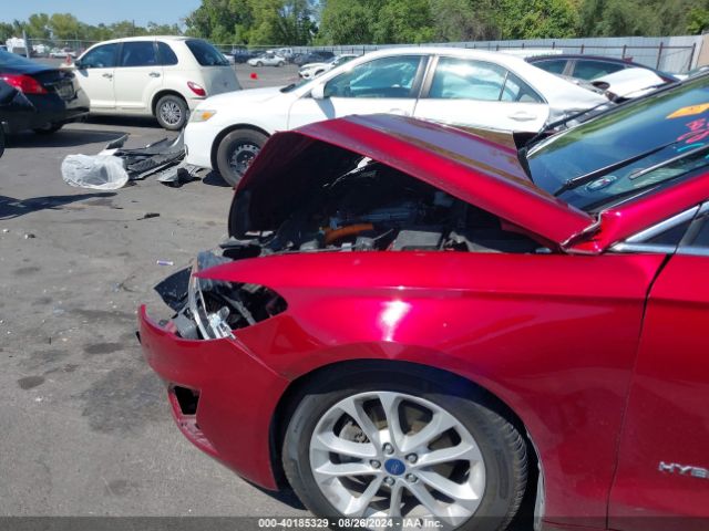 3FA6P0MU9KR262370 Ford Fusion Hybrid Sel