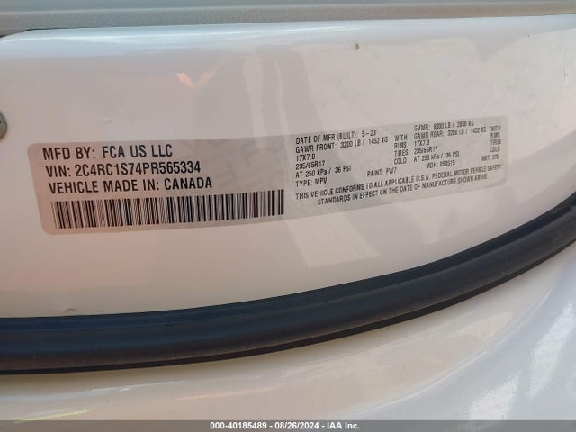 2C4RC1S74PR565334 Chrysler Pacifica Hybrid Limited
