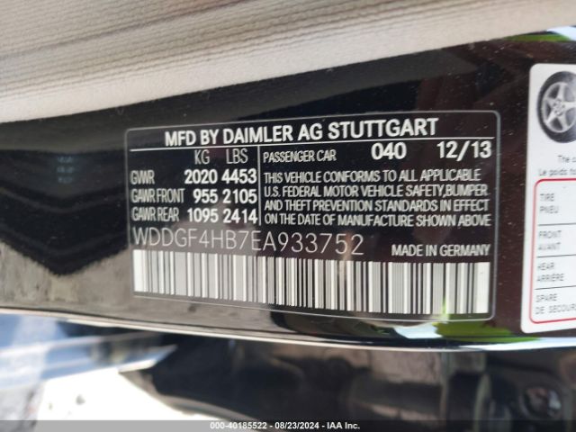 WDDGF4HB7EA933752 Mercedes-Benz C 250 Luxury/sport