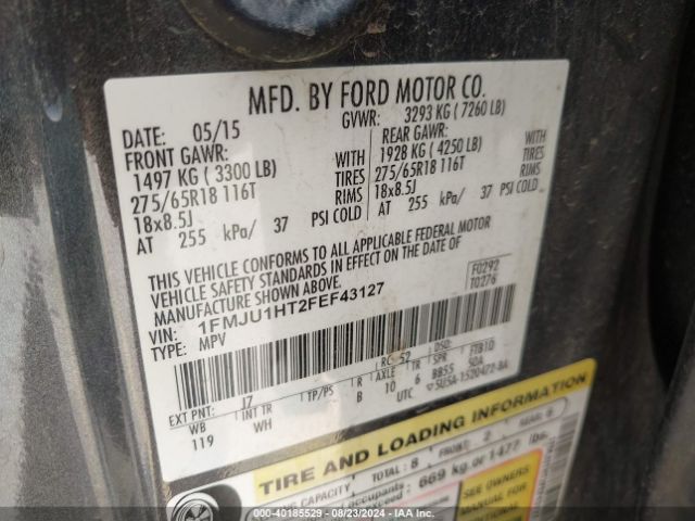 1FMJU1HT2FEF43127 Ford Expedition Xlt