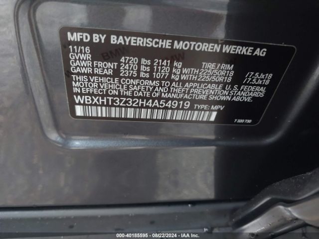 WBXHT3Z32H4A54919 BMW X1 Xdrive28i