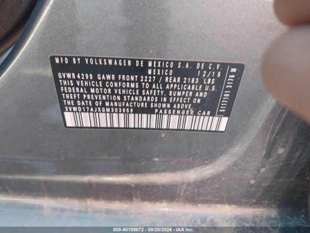 3VWD17AJXGM303659 Volkswagen Jetta 1.8t Sport