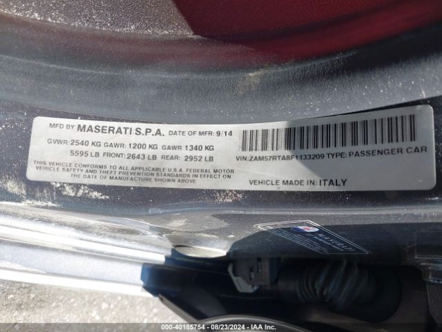ZAM57RTA8F1133209 Maserati Ghibli S Q4
