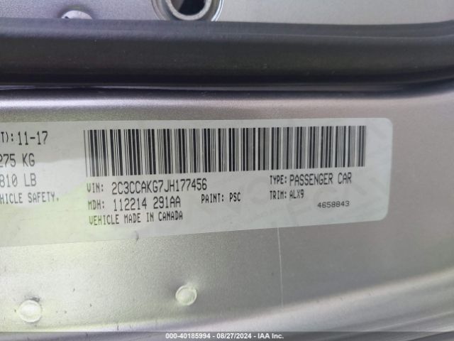 2C3CCAKG7JH177456 Chrysler 300 Limited Awd