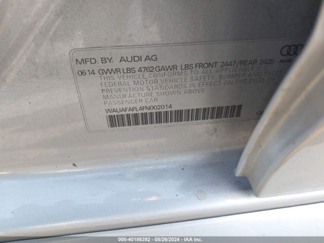 WAUAFAFL4FN002014 Audi A4 2.0t Premium