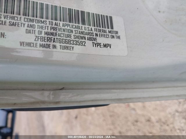 ZFBERFAT6G6B33592 RAM Promaster City Tradesman