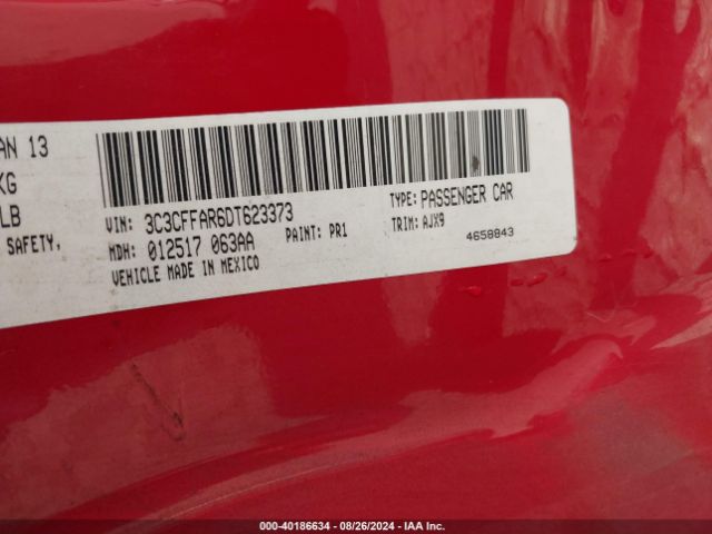 2013 FIAT 500 3C3CFFAR6DT623373 Photo 8