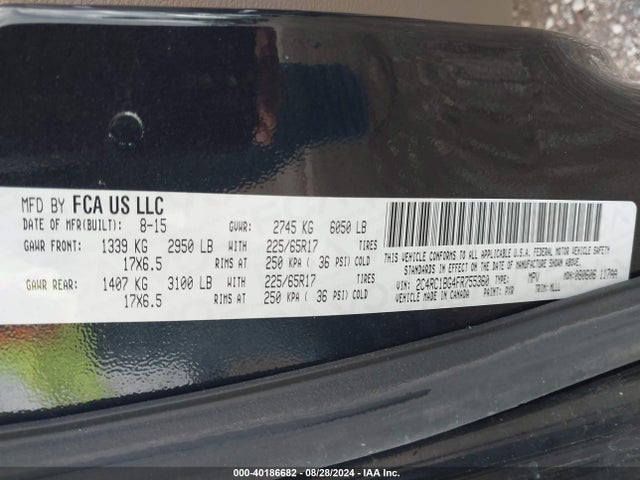 2C4RC1BG4FR755360 Chrysler Town & Country Touring