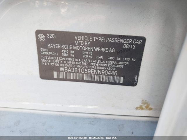WBA3B1G59ENN90446 BMW 320i