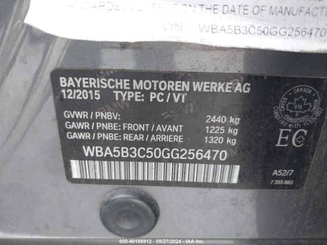 WBA5B3C50GG256470 BMW 535i Xdrive
