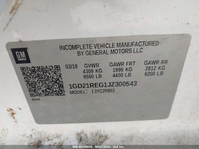 1GD21REG1JZ300543 GMC SIERRA 2500HD