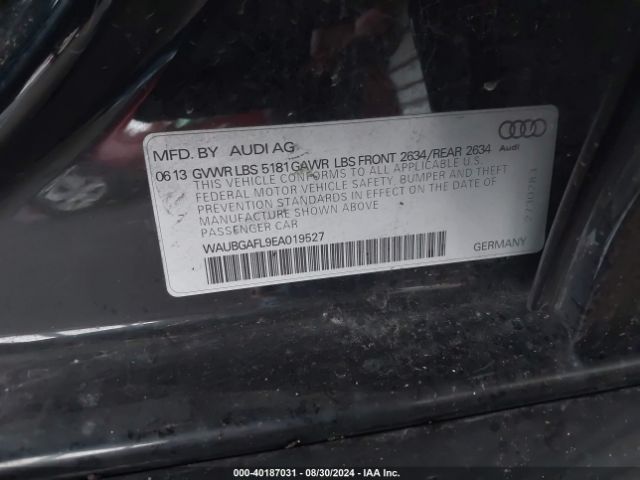 WAUBGAFL9EA019527 Audi S4 3.0t Premium Plus