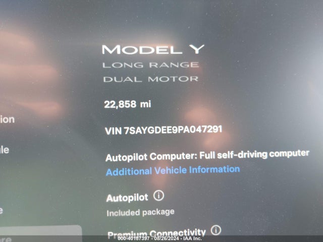 2023 TESLA MODEL Y 7SAYGDEE9PA047291 Photo 6