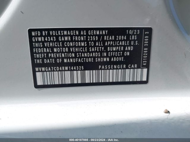 WVWGA7CD4RW144325 Volkswagen Golf Gti 2.0t S
