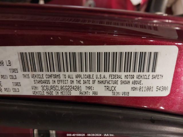 3C6UR5CL0GG224201 RAM 2500 Tradesman