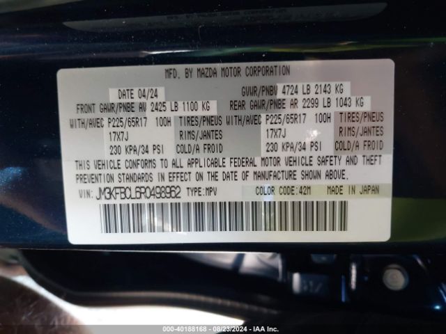 JM3KFBCL6R0498962 Mazda Cx-5 2.5 S Preferred