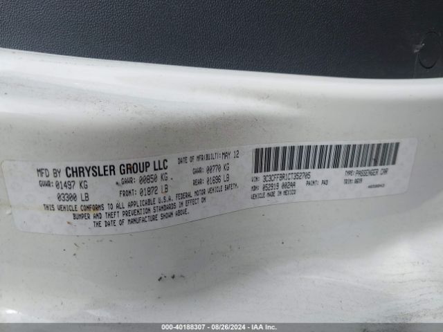 2012 FIAT 500 3C3CFFBR1CT352705 Photo 8
