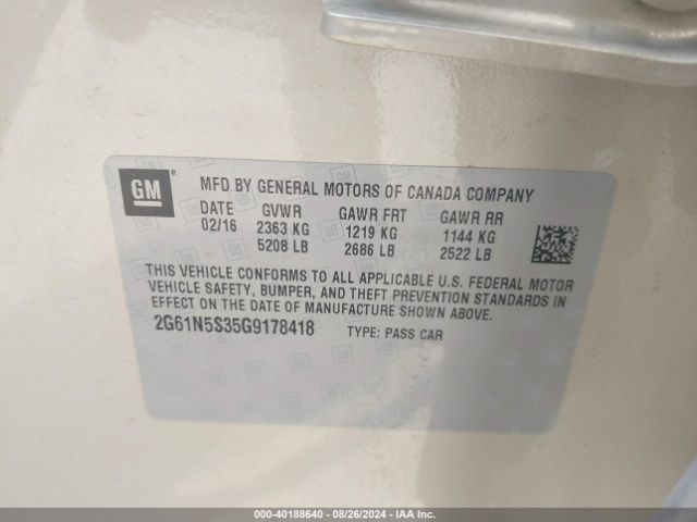 2G61N5S35G9178418 Cadillac Xts Luxury Collection