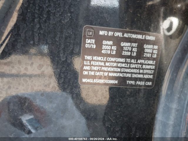 W04GL6SX8K1038604 Buick Regal Sportback Fwd Preferred