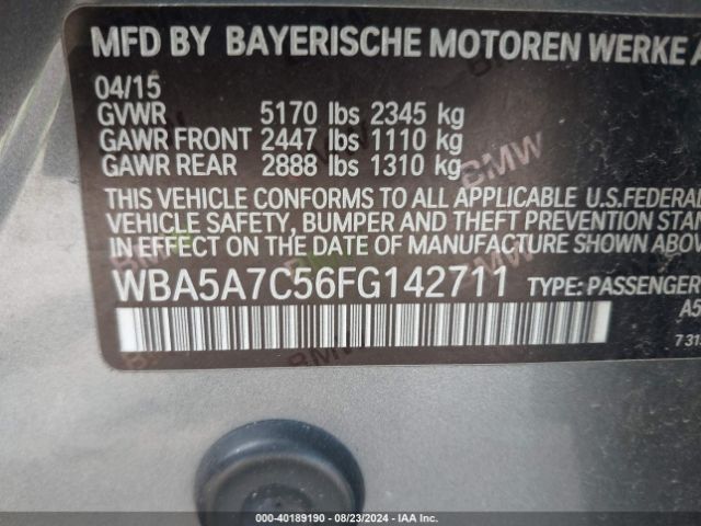 WBA5A7C56FG142711 BMW 528i Xdrive